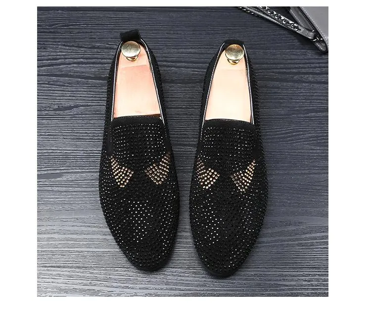 Men's Monster Rhinestone Loafers
