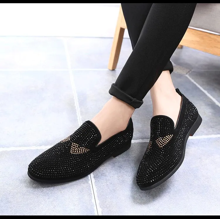 Men's Monster Rhinestone Loafers