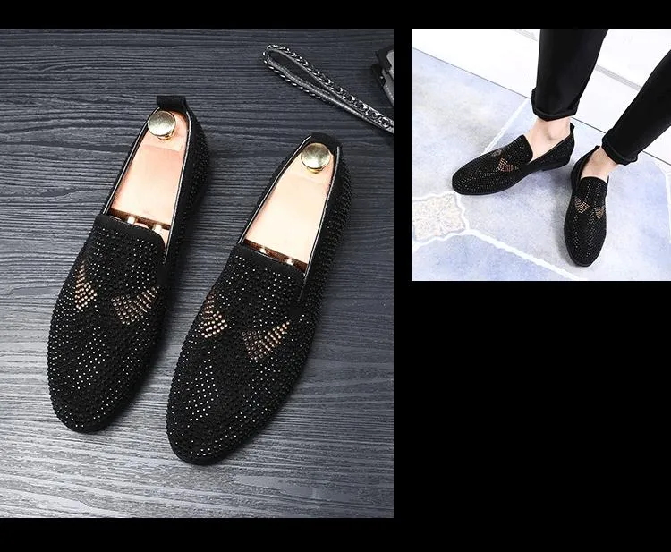 Men's Monster Rhinestone Loafers