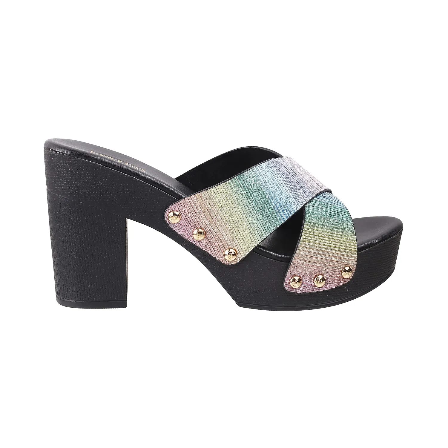 Metro Womens Synthetic Multi Color Slip Ons