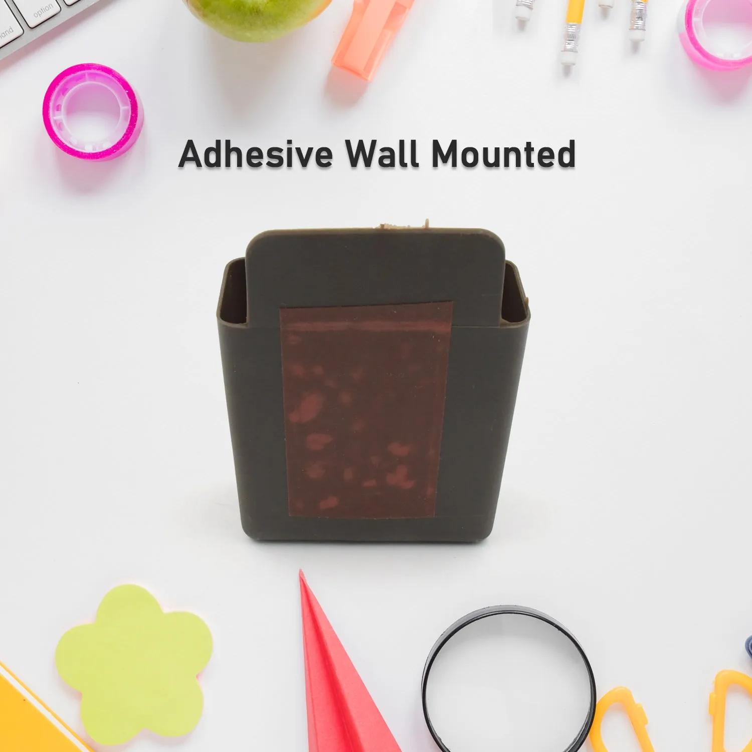 Multipurpose Plastic Wall Mounted Remote & Mobile Holder Stand  (Pack of 4)