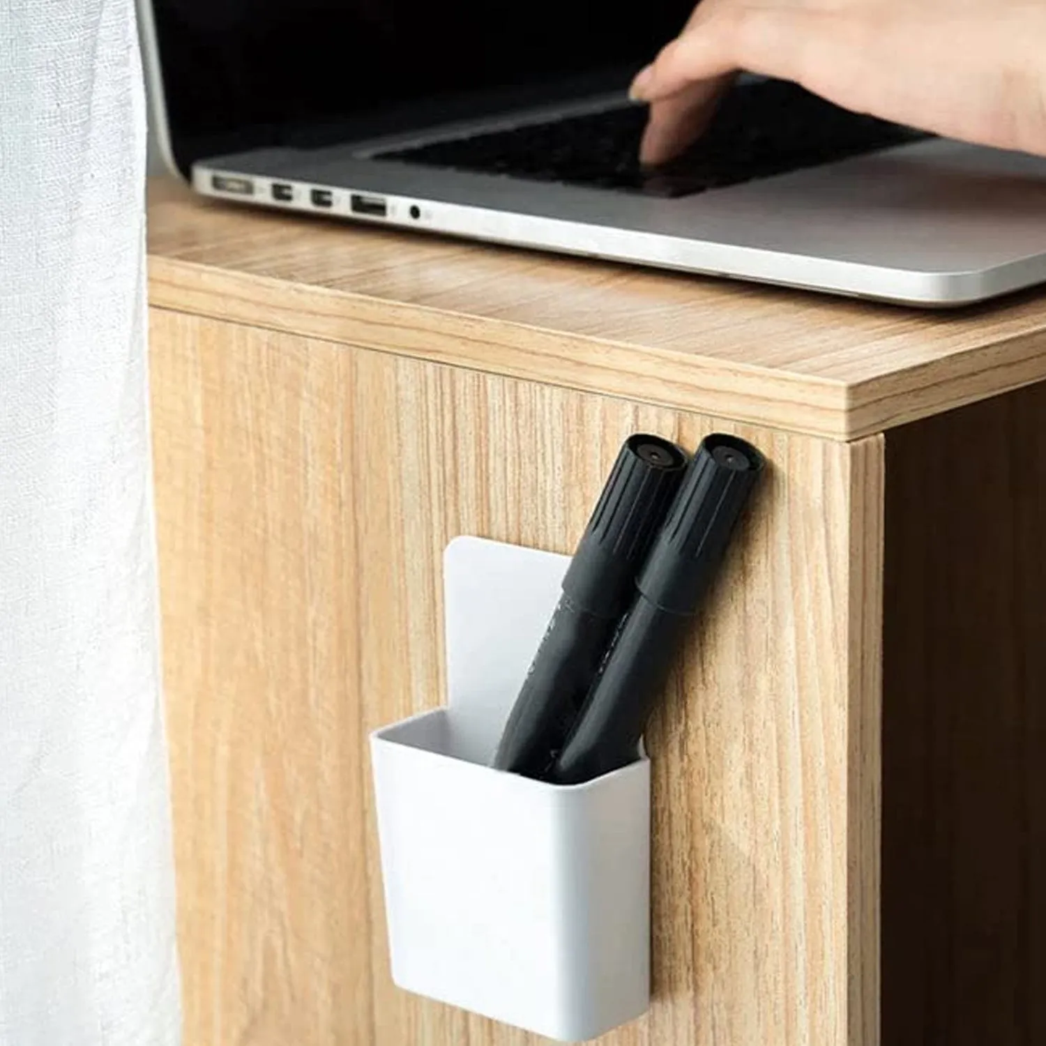 Multipurpose Plastic Wall Mounted Remote & Mobile Holder Stand  (Pack of 4)
