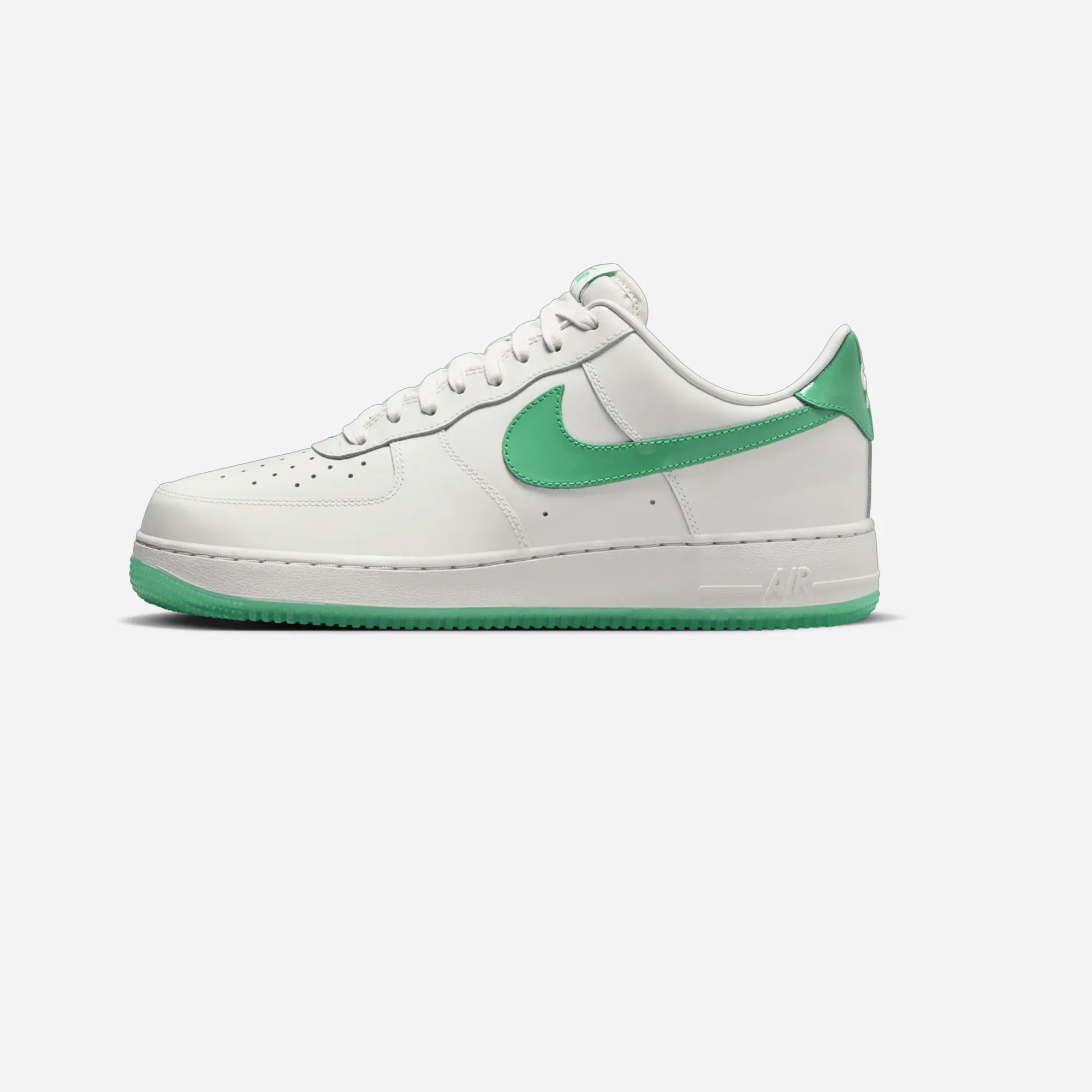 Nike Air Force 1 Low '07 Patent Platinum Tint Stadium Green