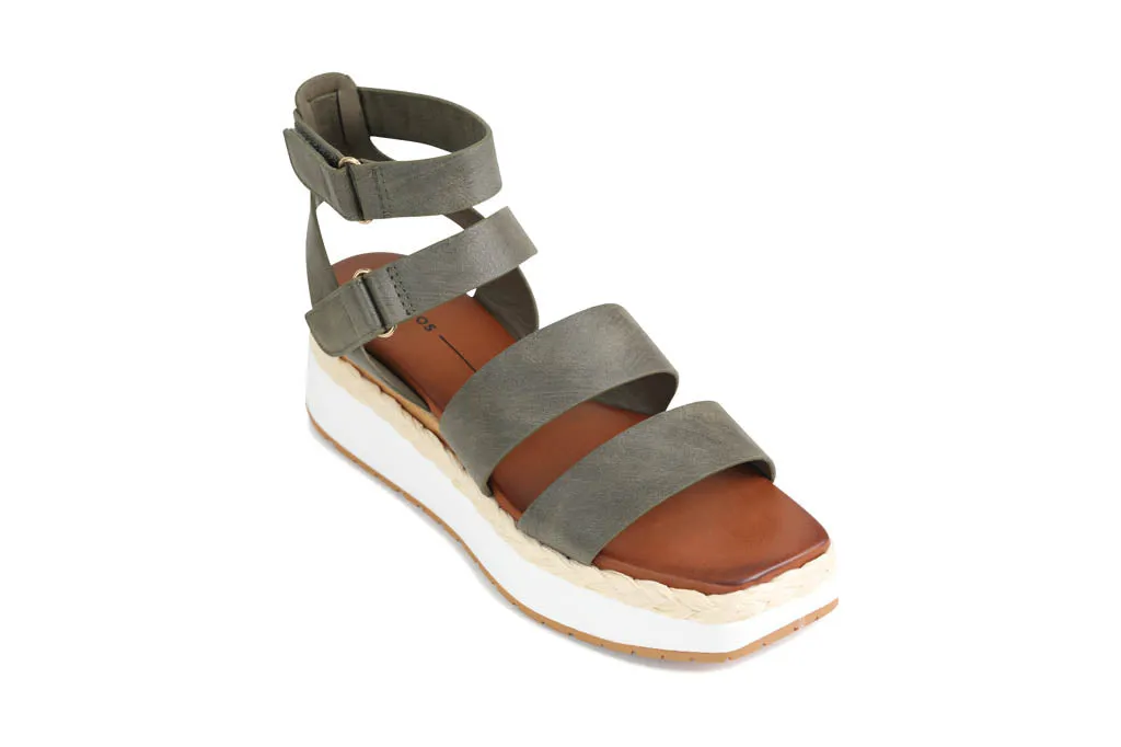 PAGET ANKLE STRAP WEDGE SANDALS