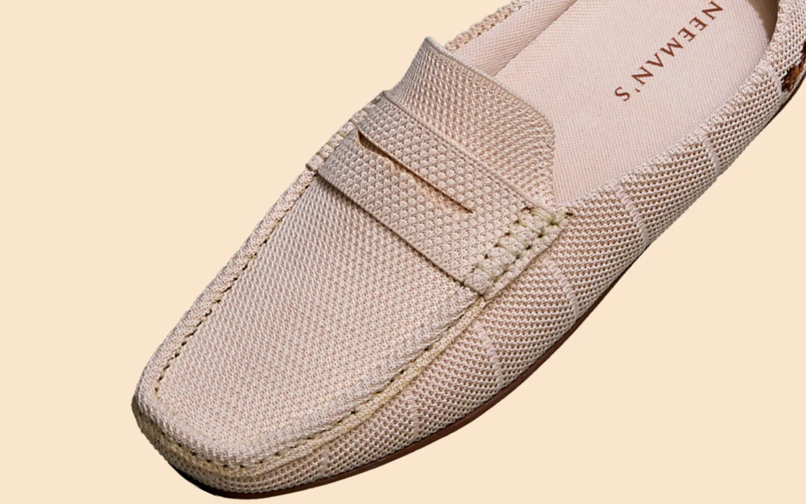 Relive Knit Mules : Beige