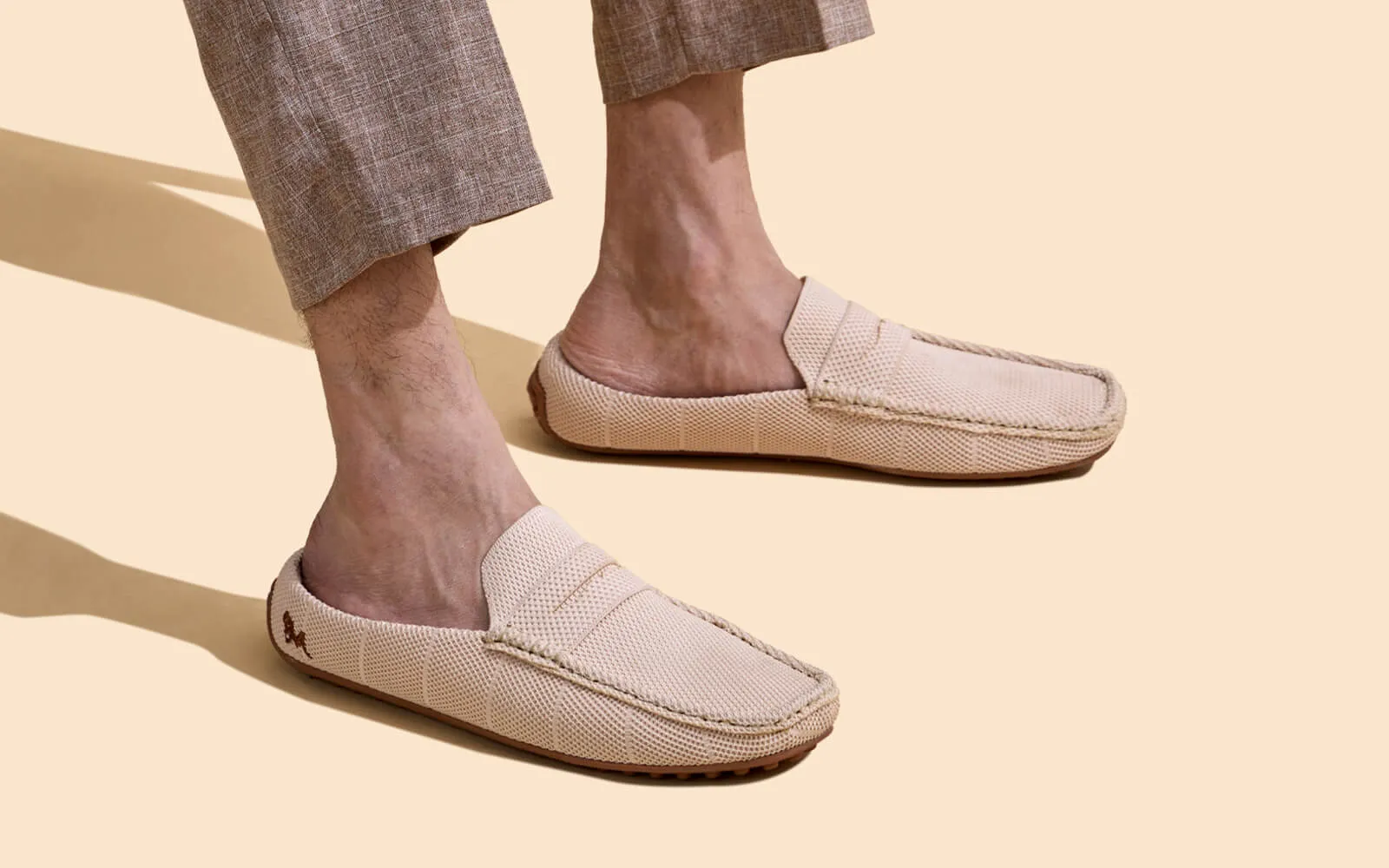 Relive Knit Mules : Beige