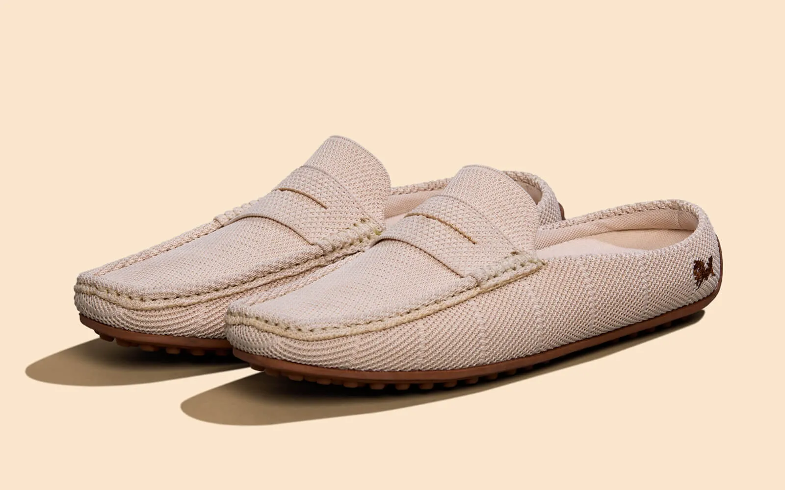 Relive Knit Mules : Beige