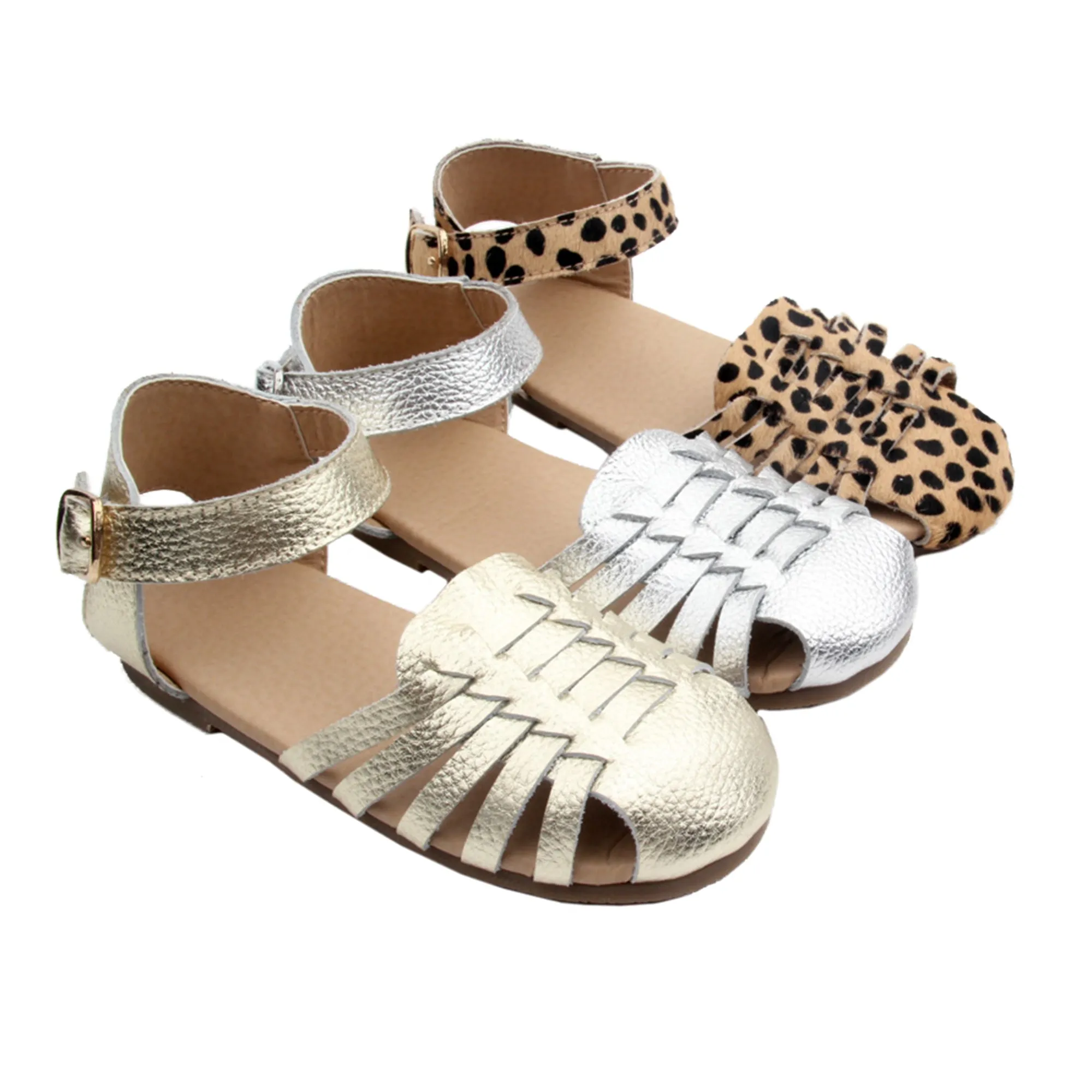 Remi Weave Gold Sandal