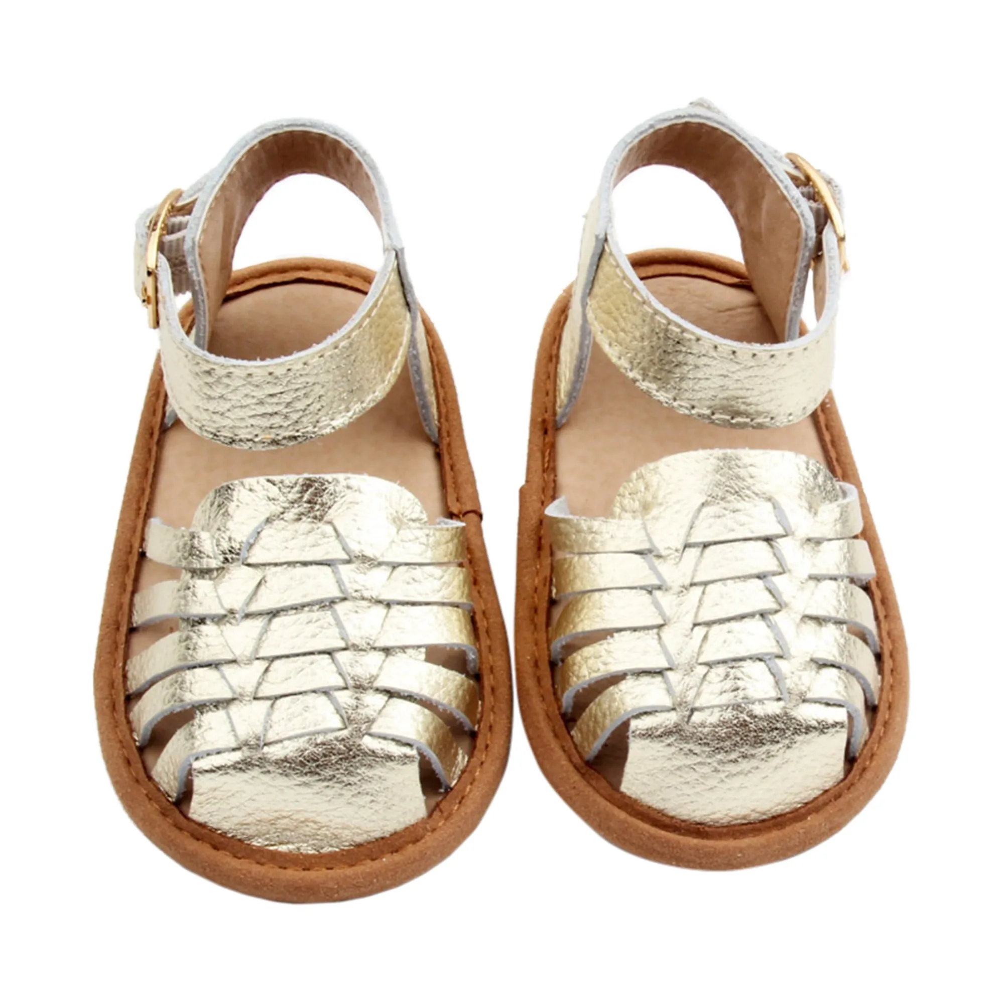 Remi Weave Gold Sandal