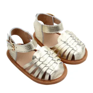 Remi Weave Gold Sandal