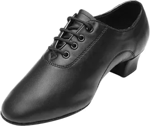 Shoes Boys Modern Dance Shoes Prom Ballroom Latin Dance Shoes Solid Color Lace Up Toddler Boots Boys (Black, 31)