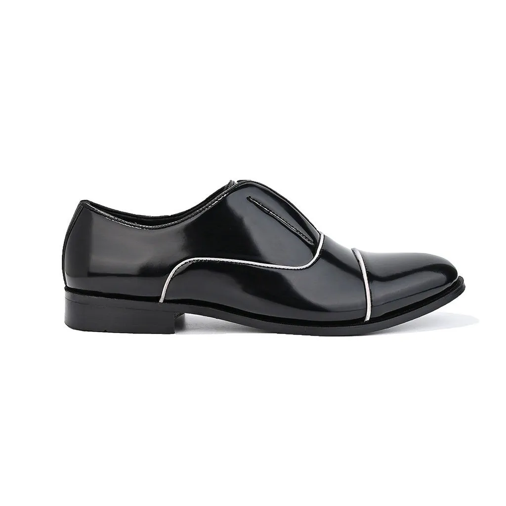 The Alternate Black Patent Slip-Ons