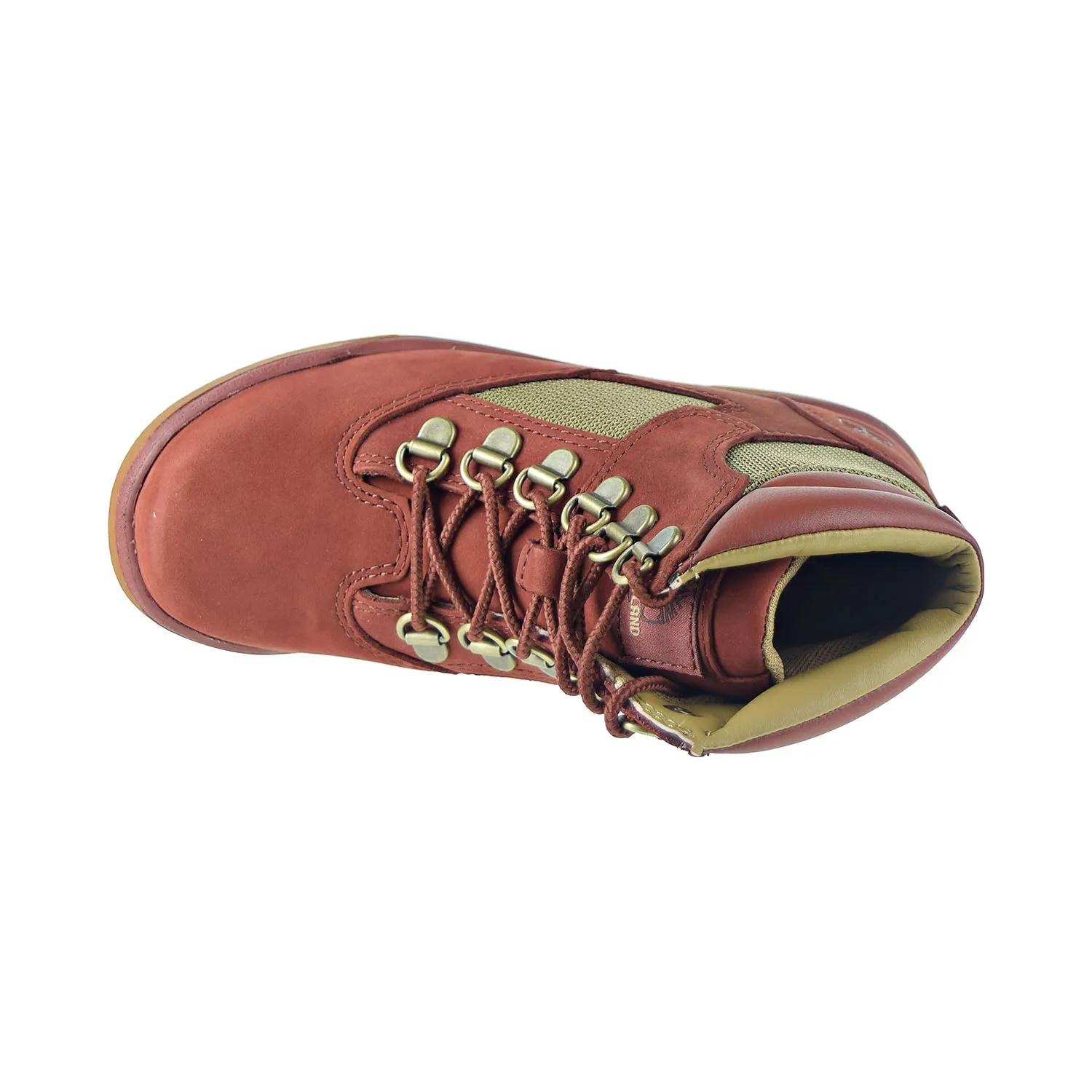 Timberland Little Kids' 6-Inch Field Boots Rust Nubuck